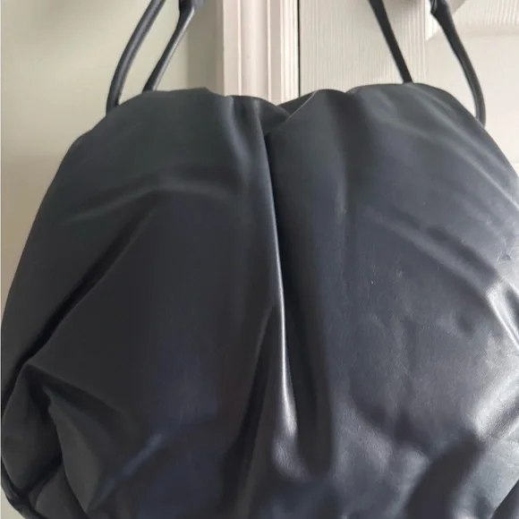 Celine Navy Blue Leather Pheobe Pillow Women's Bag - Picture 4 of 7